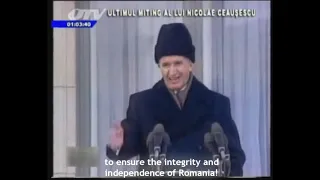 Nicolae Ceausescu LAST SPEECH english subtitles 2/2