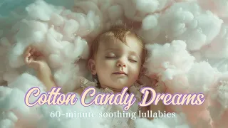 Fall Asleep in 5 Minutes : 60 Minutes of Soothing Lullabies + Dreamy Visuals | Cotton Candy Dreams ♫