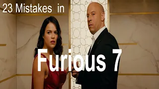 23 mistakes in Furious 7 2015