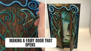 Making a Fairy Door THAT OPENS while talking about AMAZING and FUN new changes to my channel