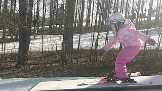 KIDS PRACTICING SKI JUMPING ON BIGGER HILL ⛷️⛷️