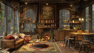 Cozy Coffee Shop & Rainy Day Ambience - Smooth Piano Jazz Music for Relaxing, Studying and Working