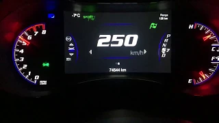 Jeep Grand Cherokee SRT 0-250 km/h acceleration STOCK