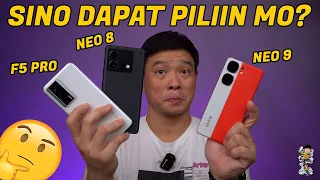 Sobrang Bangis Nila, Pero... Sino Para Sayo? POCO F5 Pro vs IQOO Neo 8, IQOO Neo 9