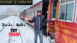 Shimla - Kalka Toy Train Journey in Heavy Snowfall *Kashmir Se Kaam Nhi*