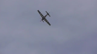 aviation P51 Mustang takes off Duxford flying legends air show 2017 8jul17 216p