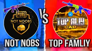 NOT NOOBS🇺🇿vs TOP FAMILY🇺🇿😱|NOT NOOBS NIMALAR QILIB TASHLADI🥶|QONLI JANG🥵|#aminovpubgm