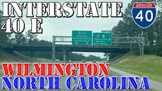 I-40 East - Wilmington - North Carolina - 4K Highway Drive