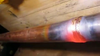 soldering copper pipes 54mm, brazing, welding copper,