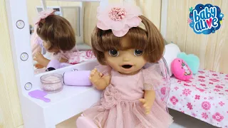 BABY ALIVE GABI SE ARRUMANDO PRA IR AO CASAMENTO