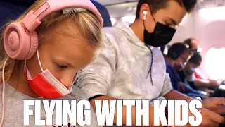 FLYING ON AN AIRPLANE FOR THE 1ST TIME IN 17 YEARS | FLYING WITH KIDS TO DISNEYLAND FOR THE 1ST TIME