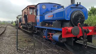 0-6-0 sentinel shunting the shed at east Somerset railway