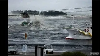 松川浦に押し寄せる津波  【視聴者提供映像】