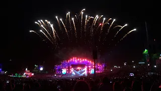 ROCK IN RIO 2018 (fogo de artifício pré Bruno Mars em 4K)