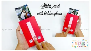 THIỆP TRƯỢT ẢNH BẤT NGỜ || Sider Card with hidden photo / sticker - NGOC VANG Handmade