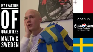 Eurovision 2021 - Semi-Final 1 // Qualifier Reaction 🇲🇹🇸🇪