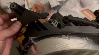 W211 Headlight tabs repair