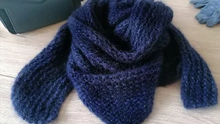 Tuto tricoter un trendy châle en mohair