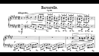 Chopin: Barcarolle, Op. 60 - in F sharp (HOROWITZ, Vladimir)