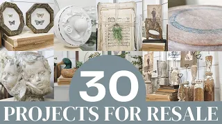 30 thrift flips done • crafts to make and sell • unique home decor ideas diy