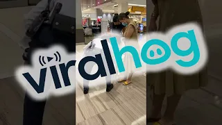Cat Breaks into Mall For Belly Rubs From Security Guard || ViralHog