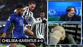 Chelsea-Juventus 4-0: scontro in casa bianconera tra Oppini e un Chirico infuriato.