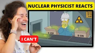 Nuclear Physicist Reacts to THE SIMPSONS - Homer eats URANIUM