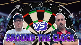 AROUND THE CLOCK DARTS RACE WITH GAV AND MAX | DARTS PLANET TV