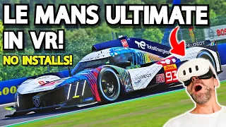 How to play Le Mans Ultimate in VR WITHOUT Installing ANYTHING!