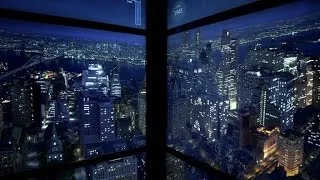 One World Trade Center time-lapse elevators reveal sunset, evening city views