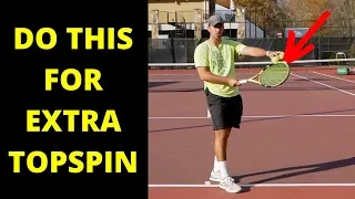 Not enough topspin on your forehand? Try this!