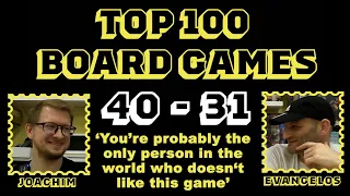 The Best 100 Board Games of All Time - 40 - 31