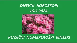 Jasminka Holclajtner-Royal Astro Studio-Dnevni horoskop za 16.5.2024.