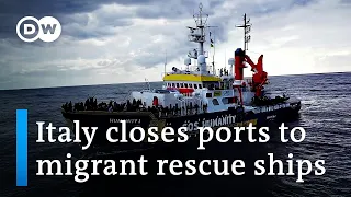 Italy's hard line on migration leaves hundreds stranded in Meditaerranean | DW News