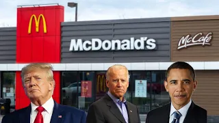 Presidents goes to McDonald's filled with lunatics