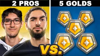 2 Pros vs 5 Golds (Impossible VALORANT Challenge)