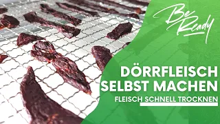 DÖRRFLEISCH BEEF JERKERY selbst machen im Dörrautomaten oder Backofen. Wie macht man Trockenfleisch?