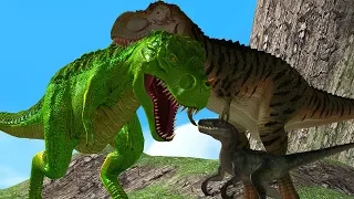 Mother Animal Save Baby Dino From Big Safari 3D Wild Animals Cartoon Animation Short Movie