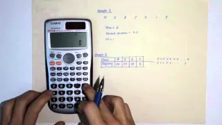 Finding Mean, Standard Deviation using Calculator