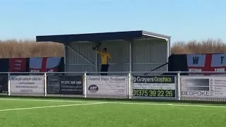 Non-league fan sings heart out for 90-minutes alone in the stand