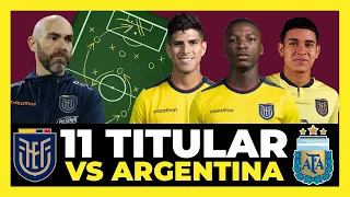 Mi Alineación de Ecuador vs Argentina | Amistoso Fecha FiFA Junio 2024 🇪🇨🇦🇷