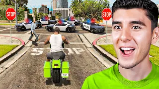 JUGANDO sin ROMPER las LEYES por 100 DÍAS en GTA 5! (Película) 🚔