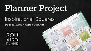 Planner Project :: Inspirational Squares :: Squaird Plans DIY :: Classic Happy Planner Pocket Page
