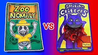 Zoonomaly🐣 vs Poppy Playtime Chapter 3🐱  (Game Book Battle, Horror Game, Paper Play)