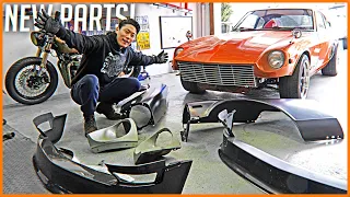 REPAINTING The Z and All NEW PARTS! Front End Rebuild - OranZ Datsun 280z Build Series #26