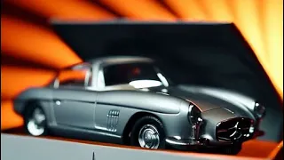Unboxing and Review: SCHUCO 1/12 Mercedes Benz 300SL Coupe Gullwing (W198) 1954 in Silver