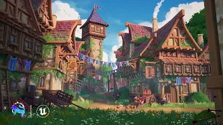 Modular Stylized Medieval Village/ Unreal Engine 5
