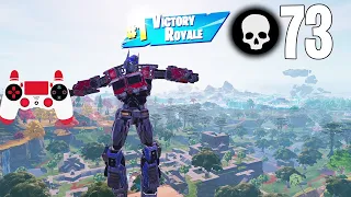 73 Elimination Solo Squads Gameplay "Zero Build" Wins (Fortnite Chapter 4 Season 3)