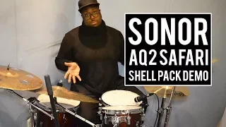 Sonor AQ2 Safari Set Shell pack demo on Kwesi's Corner | Drumshack London