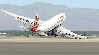 Most Terrible Landings From Boeing 747 In X-Plane 11